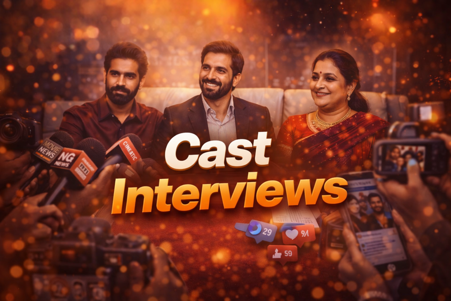 Cast interviews